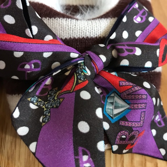 Henri Bendel Cashmere x Faux Fur Slippers - Picture 7 of 8